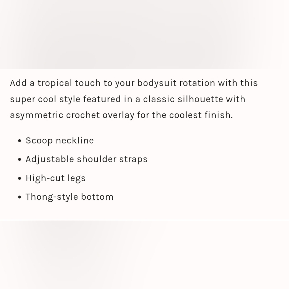 Free People Backstage Pass Crochet Fringe Bodysuit - Picture 6 of 7